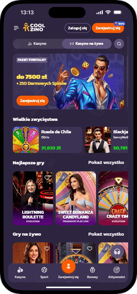 Coolzino Kasyno na żywo